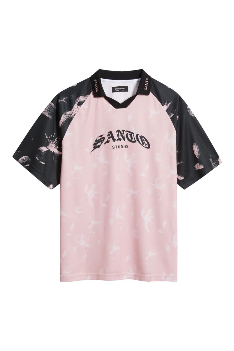 888 Raglan Sleeve Club Jersey Polo, Alternate, color, PINK