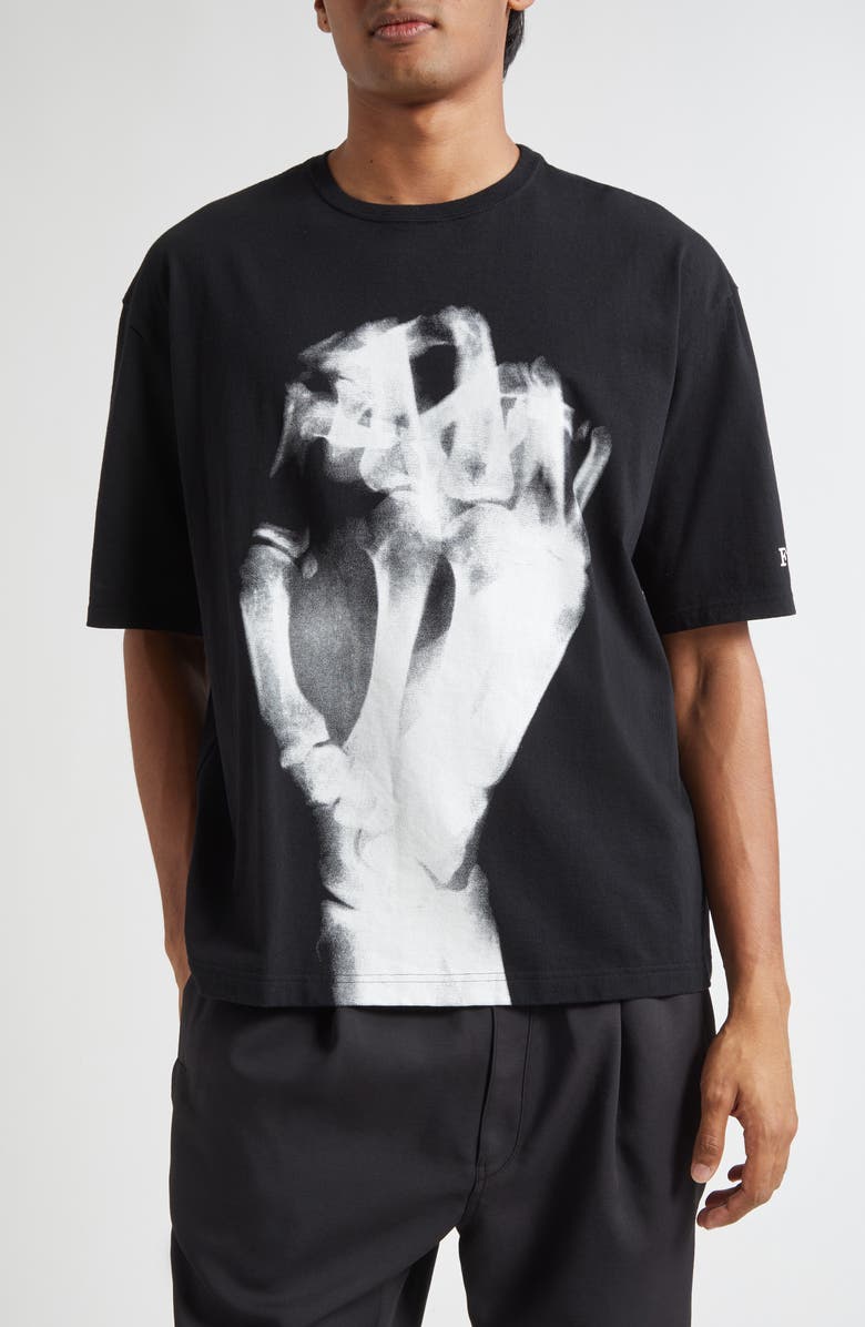 Undercover Oversize Faust Graphic T-Shirt, Main, color, Black