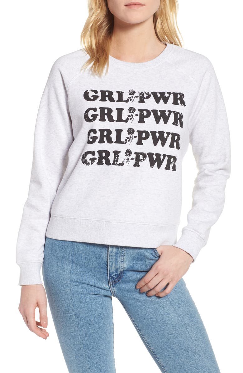 Rebecca Minkoff Girl Power Sweatshirt, Main, color,