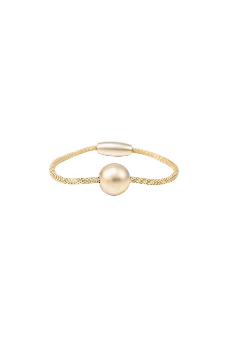 Marina Magnetic Sphere Bracelet Statement Trendy, Alternate, color, Gold