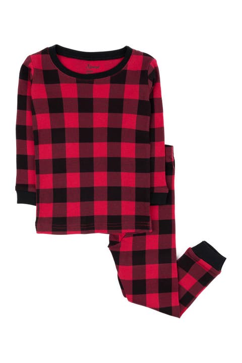 Check Print Cotton Pajama Set