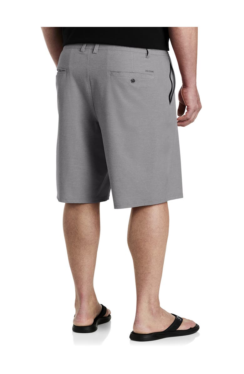 O'Neill Big & Tall Reserve Light Check Hybrid Shorts, Alternate, color, Graphite