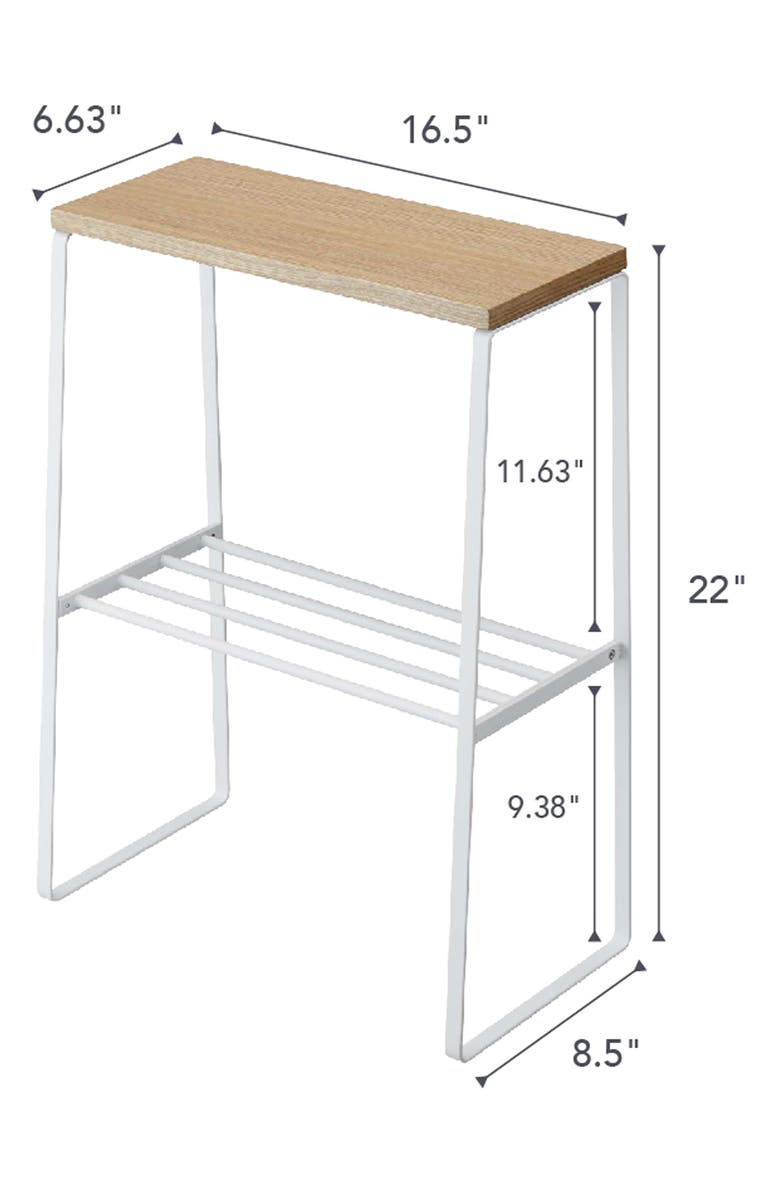 Yamazaki Tosca Side Table, Alternate, color, White