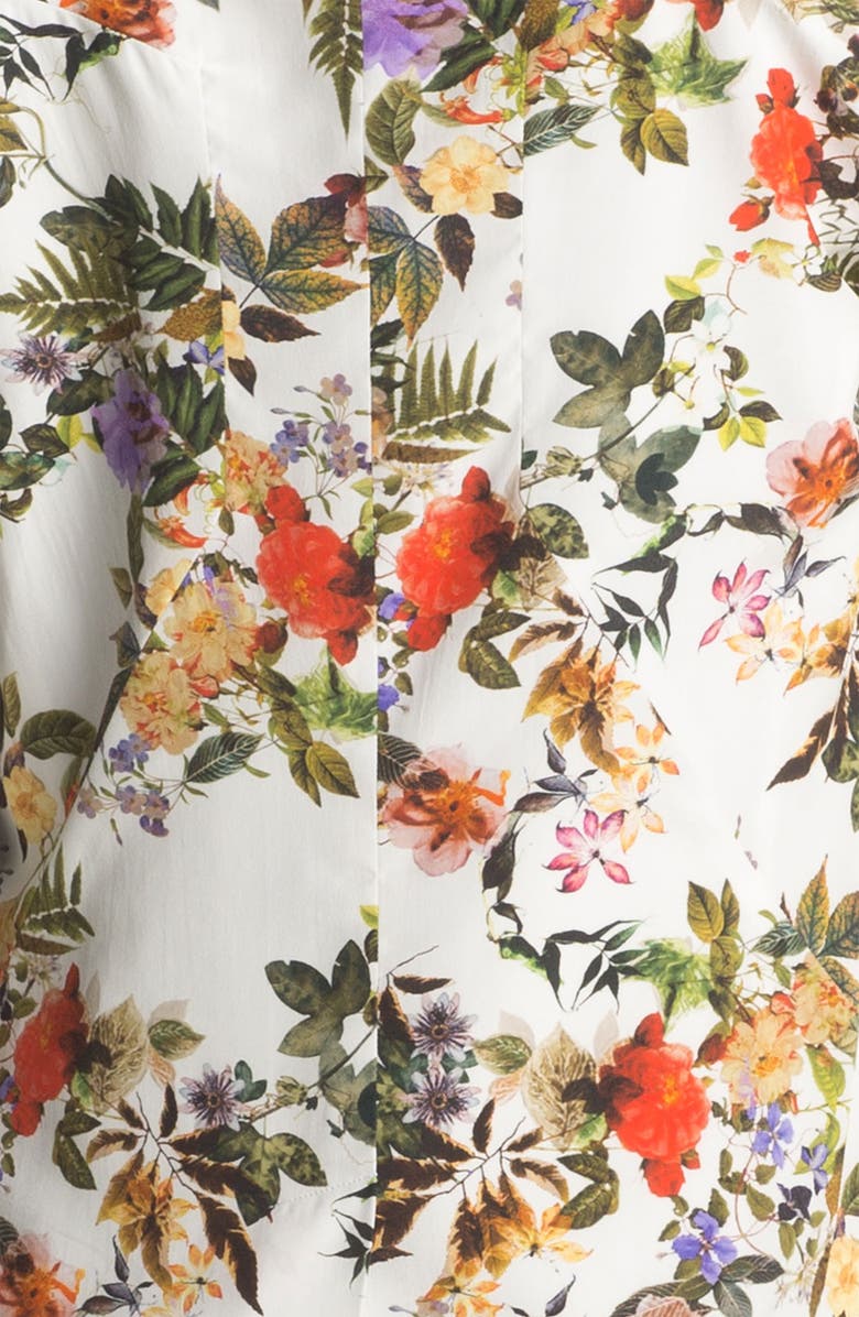 Haute Hippie Floral Print Silk Blazer, Alternate, color, 