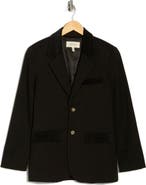 THE GREAT. The Velvet Trim Blazer