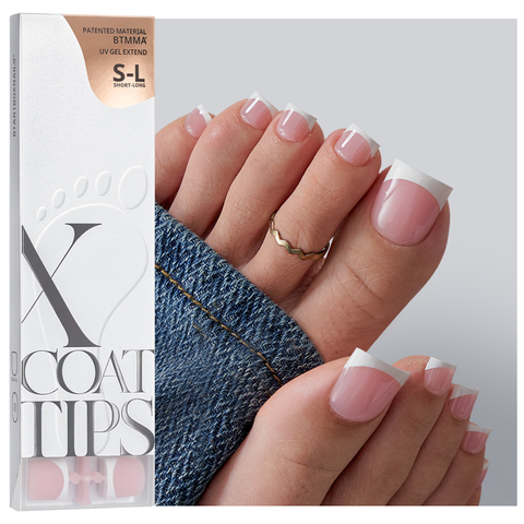 Soft Gel Toe Nail Tips XCOATTIPS® Toe Nail