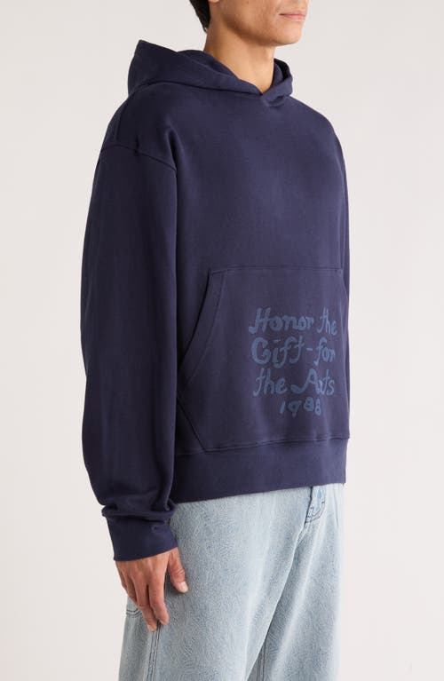 Honor The Gift Reverse Hoodie In Blue