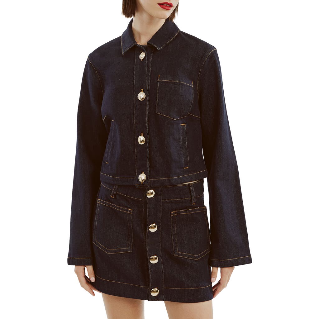 Bardot Lorenzo Denim Shirt In Black