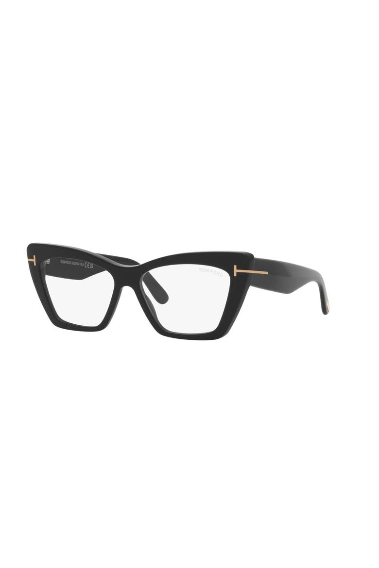56mm Cat Eye optical glasses, Main, color, Black