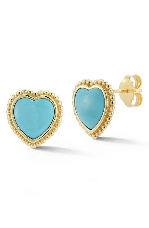 Heart Stud Earrings