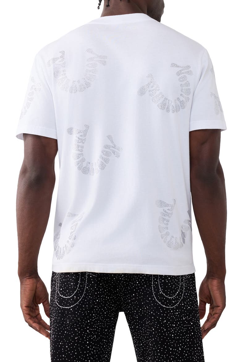 Wrapped Crystal Logo Graphic T-Shirt, Alternate, color, OPTIC WHITE