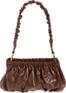 Marni Ruched Leather Shoulder Bag