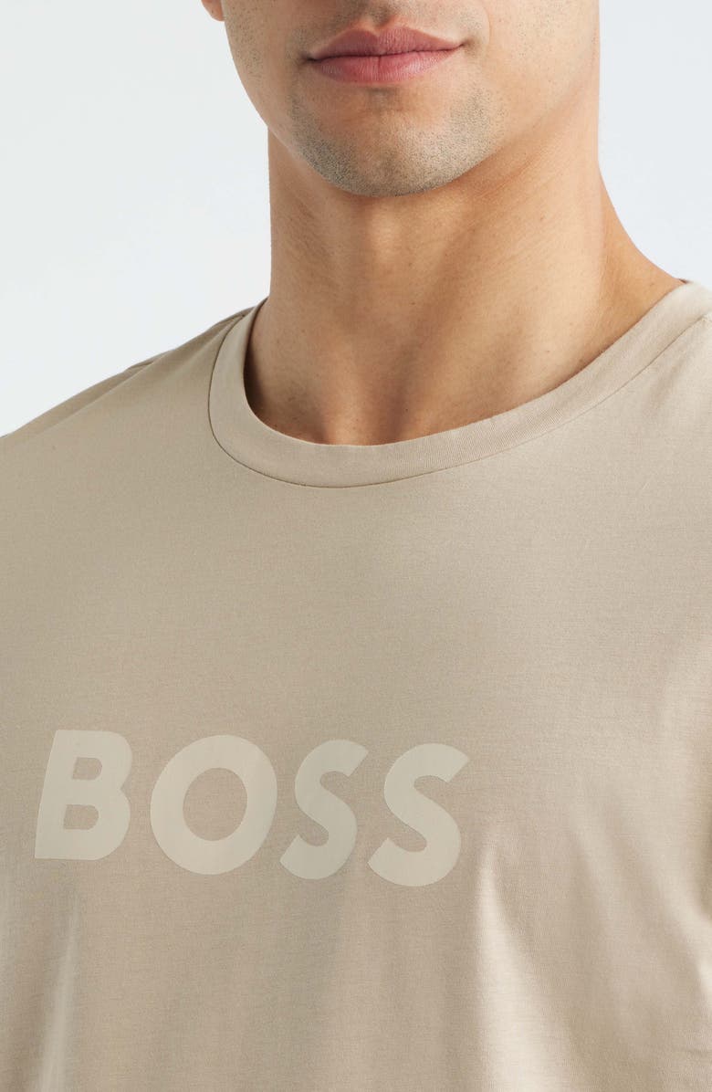 BOSS Graphic T-Shirt, Alternate, color, Light Beige