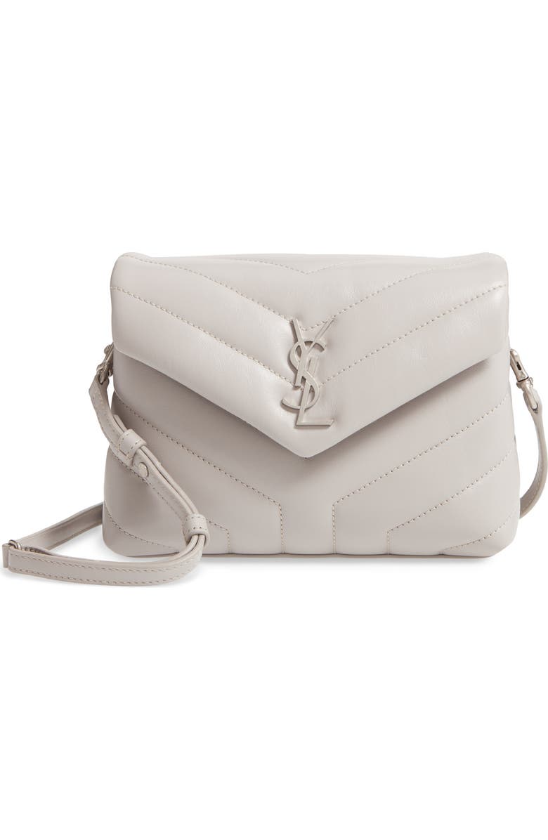 Saint Laurent Toy Loulou Calfskin Leather Crossbody Bag, Main, color,