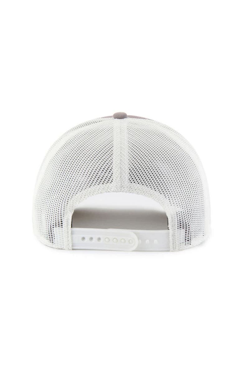 '47 Men's '47 Gray/White Milwaukee Brewers Tide Sweep Rope Trucker Adjustable Hat, Alternate, color, Gray