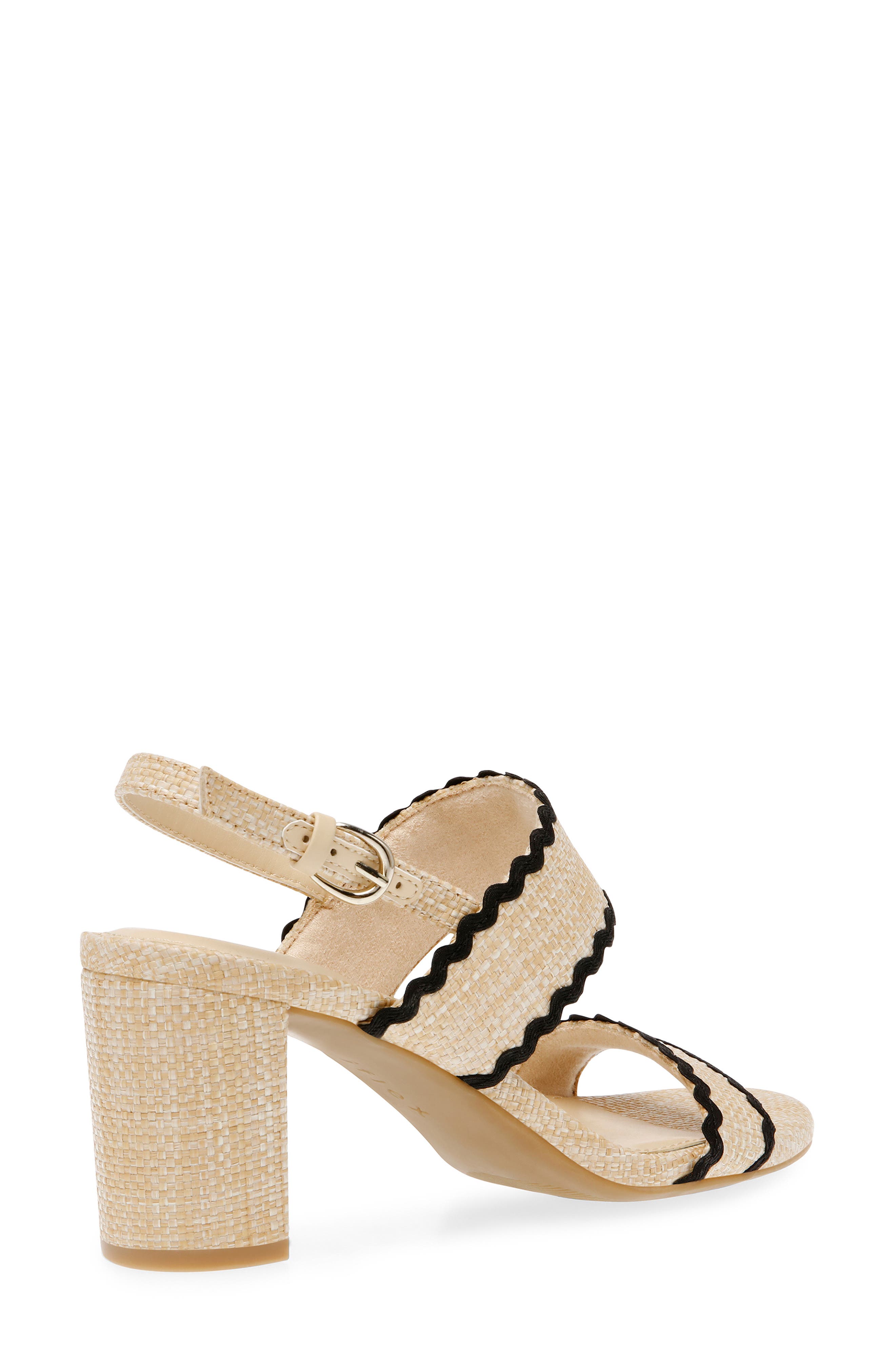 Anne Klein Raine Raffia Slingback Sandal, Alternate, color, 