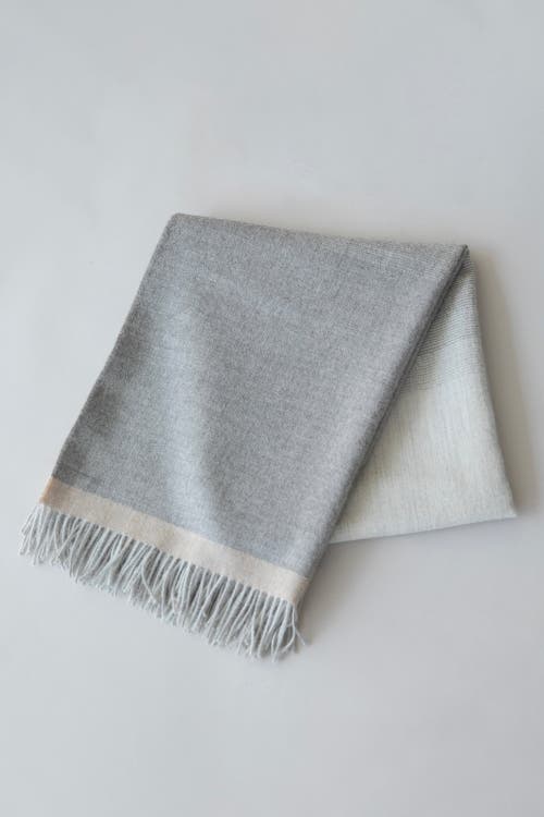 Sskein Gradient Weave Throw In Gray