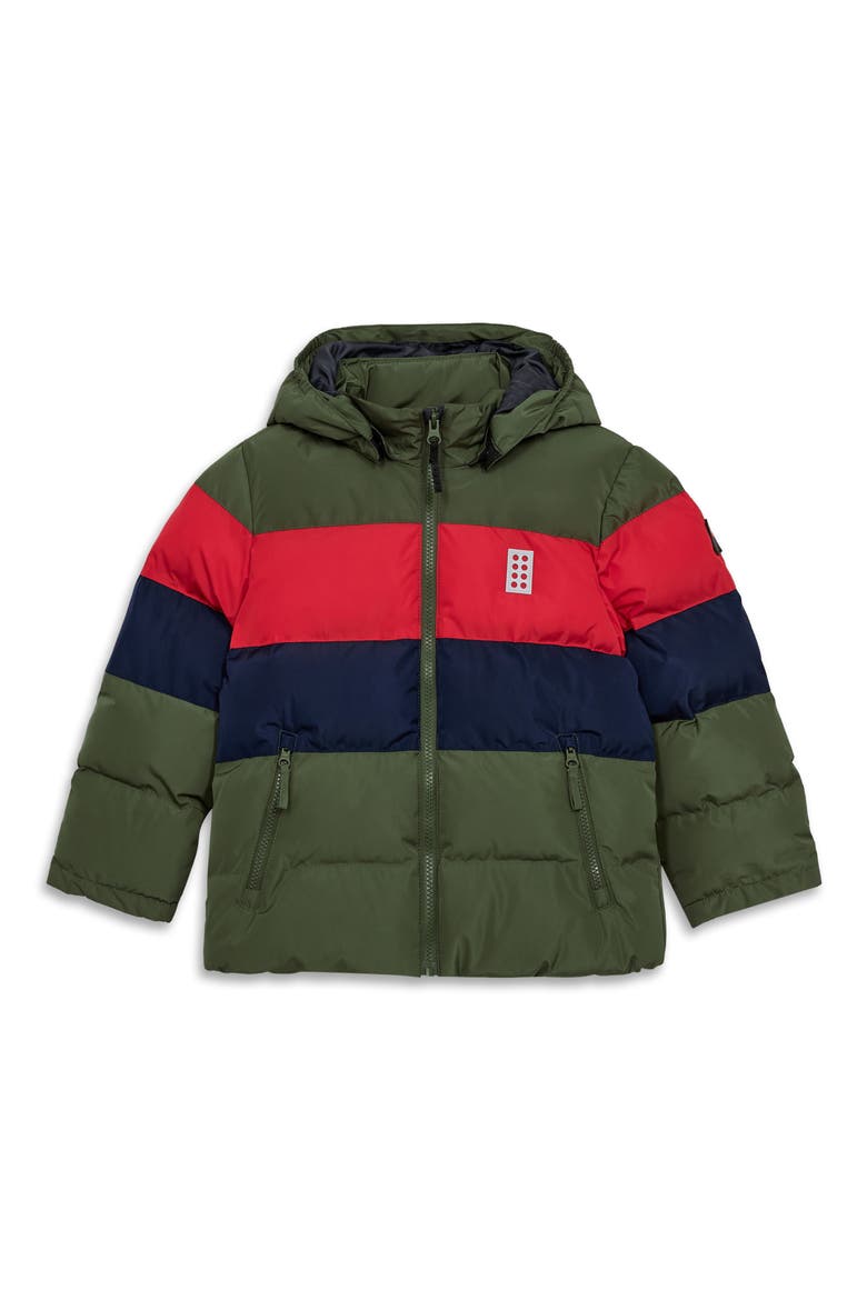 Kids' Quilted Jacket, Main, color, GREEN