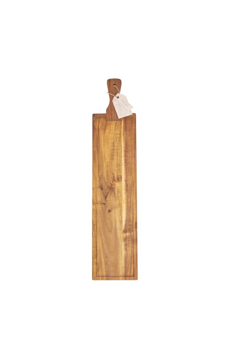 TWINE Rustic Farmhouse Acacia Wood Tapas Board, Alternate, color, Brown