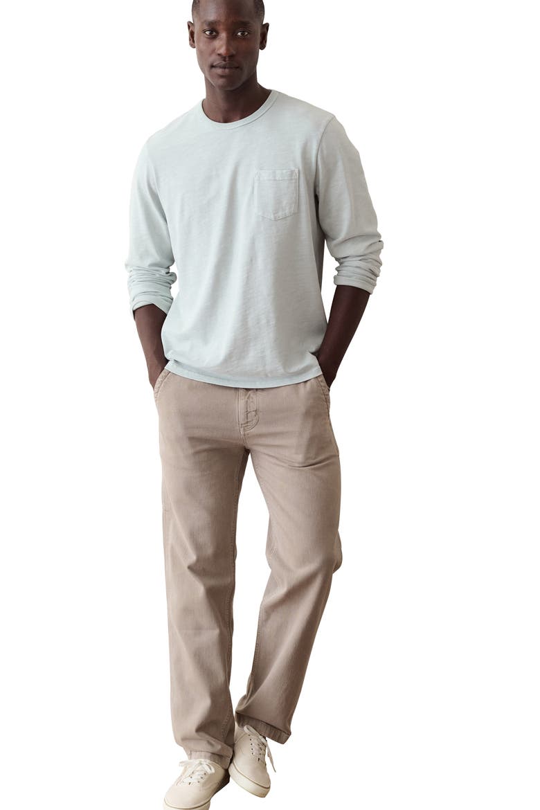 Luxe Slub Long Sleeve Pocket T-Shirt, Alternate, color, BALLAD BLUE