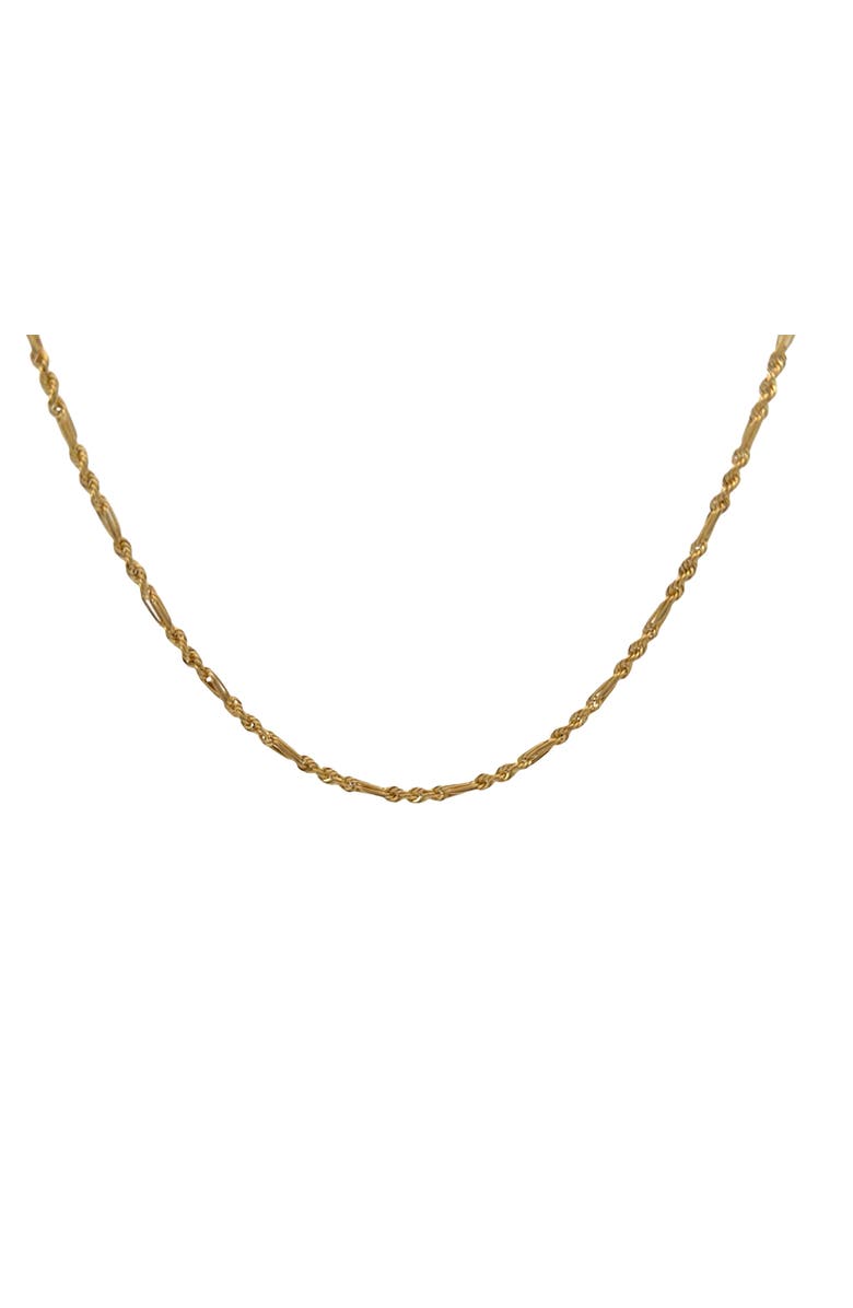 Ancona Jewelry 14K Saguaro Finish Rope 2.5mm 20in Chain Necklace, Alternate, color, Yellow Gold