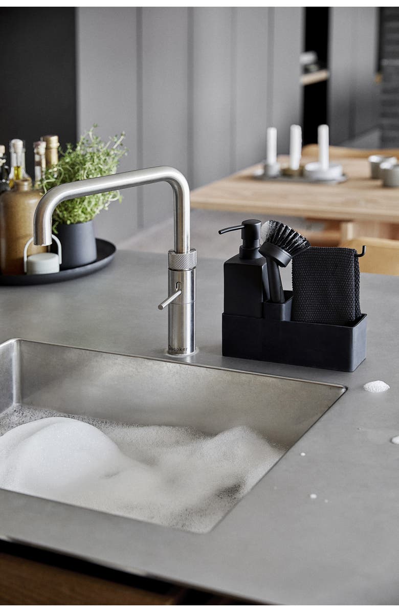 Zone Denmark Dishwashing Set with Cloth, Alternate, color, Black