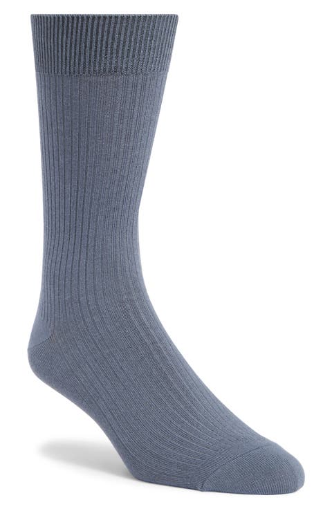 Casual Rib Crew Socks