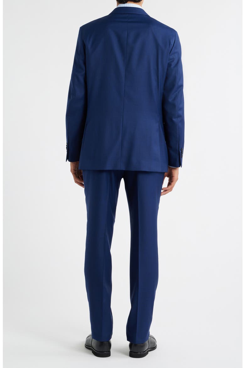 Hartford Classic Fit Blue Microtexture Wool Suit, Alternate, color, BLUE