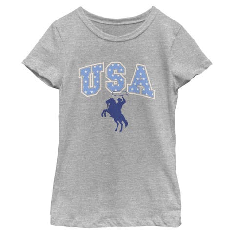 Girls' Usa Star Rodeo Graphic Short Sleeve T-shirt