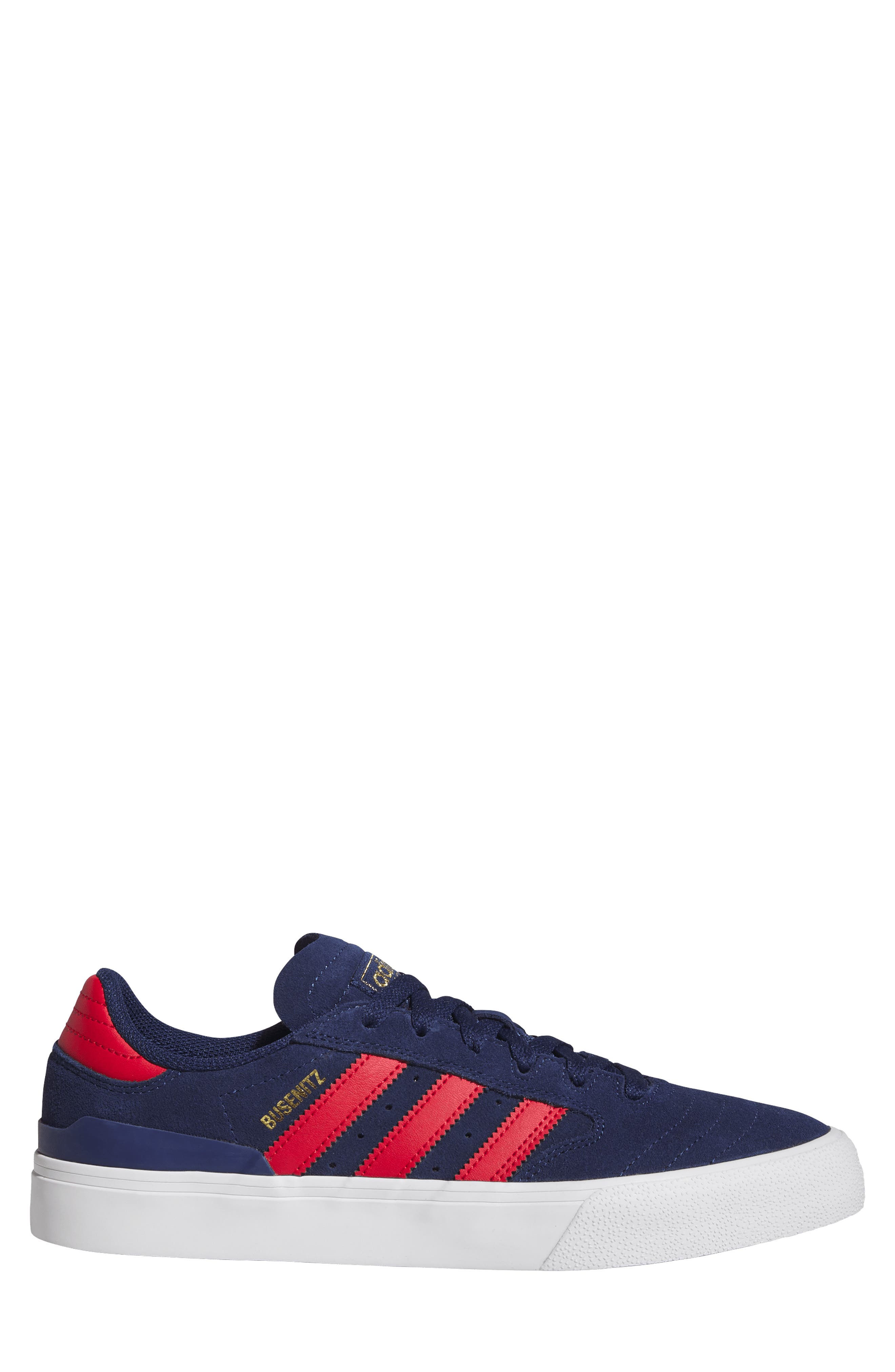 Busenitz Vulc II Skater Shoe, Alternate, color, DARK BLUE/ SCARLET/ GOLD