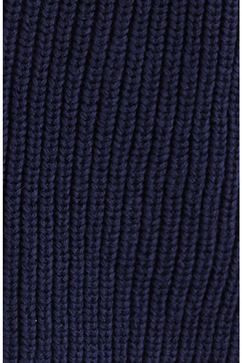 Hooded Cotton Cardigan with Faux Fur Lining, Alternate, color, NAVY PEACOAT