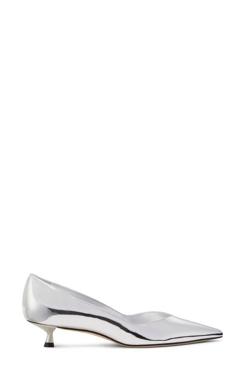 Stuart Weitzman Eva Kitten Heel Pointed Toe Pump