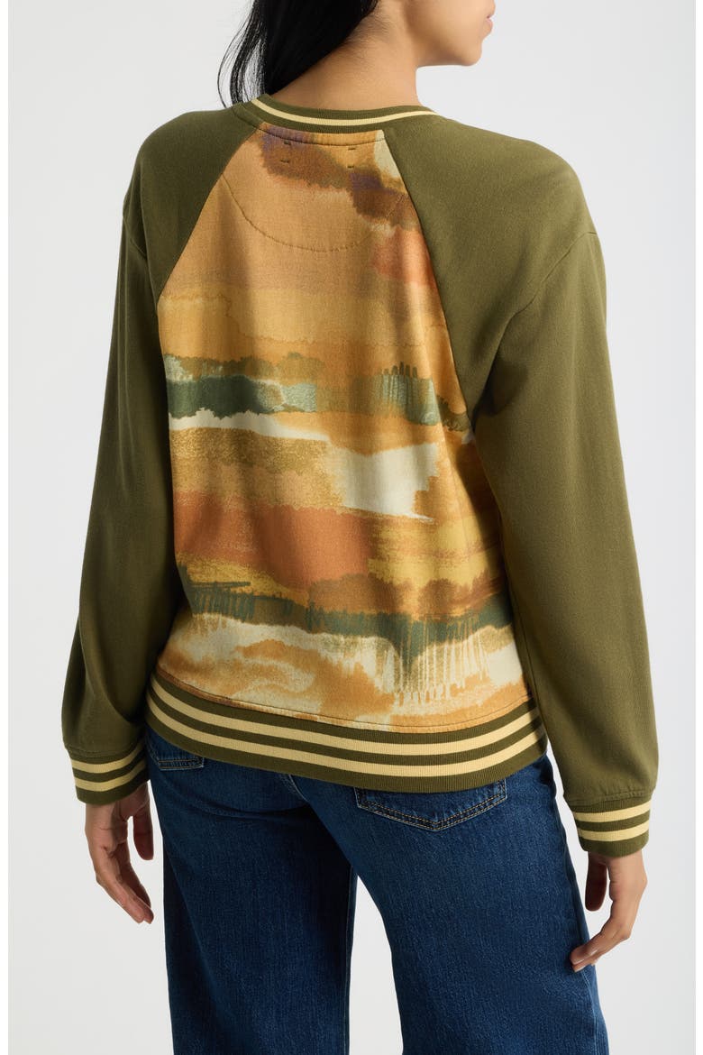 Landscape Graphic Sweatshirt, Alternate, color, OLIVE