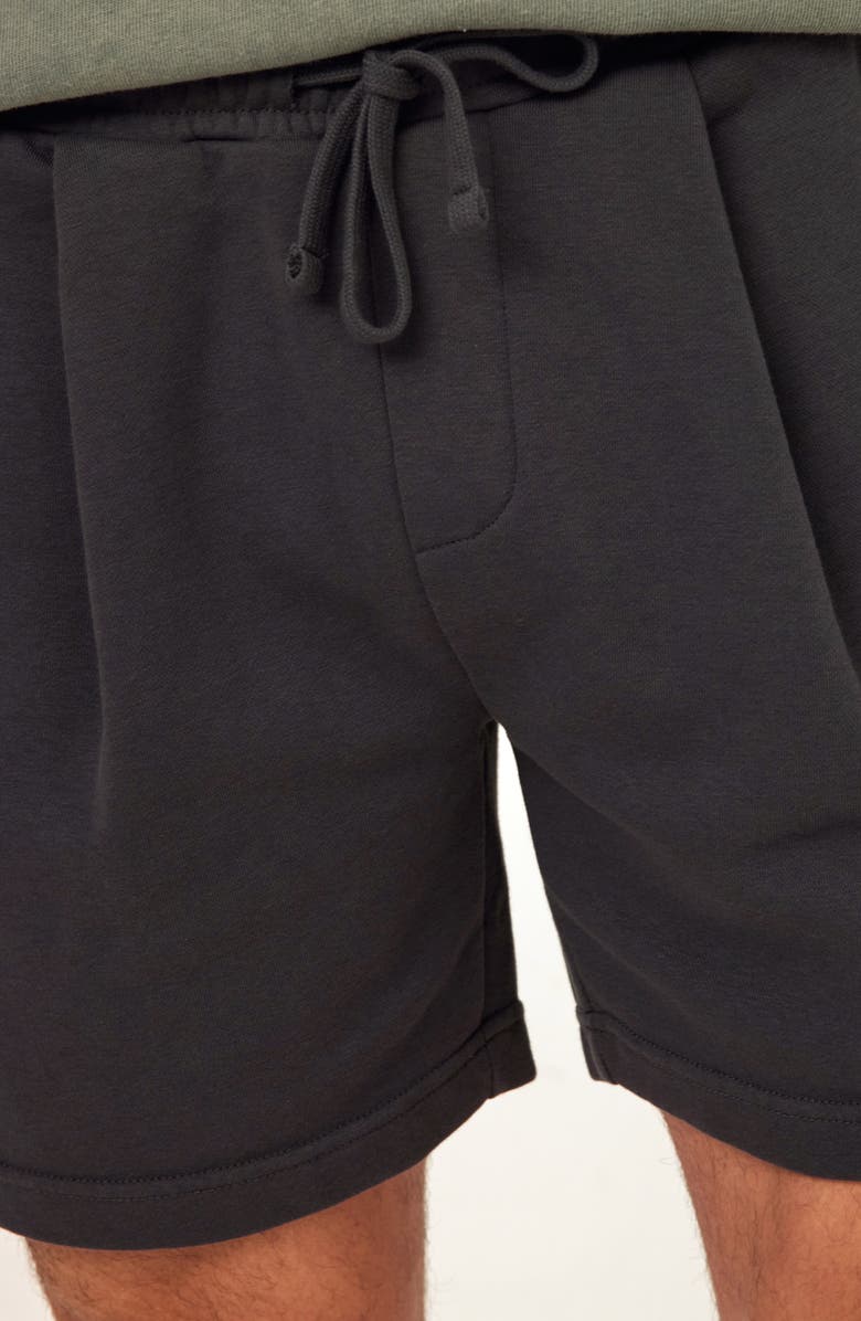 Threads 4 Thought Easton Pleated Mineral Wash Terry Cloth Shorts, Alternate, color, Carbon