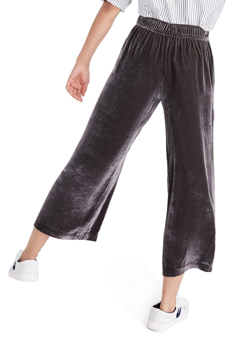 Velvet Pants, Alternate, color, DARK METAL