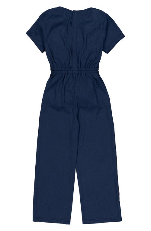 Joe's Kids' Cutout Detail Wide Leg Jumpsuit In Blue
