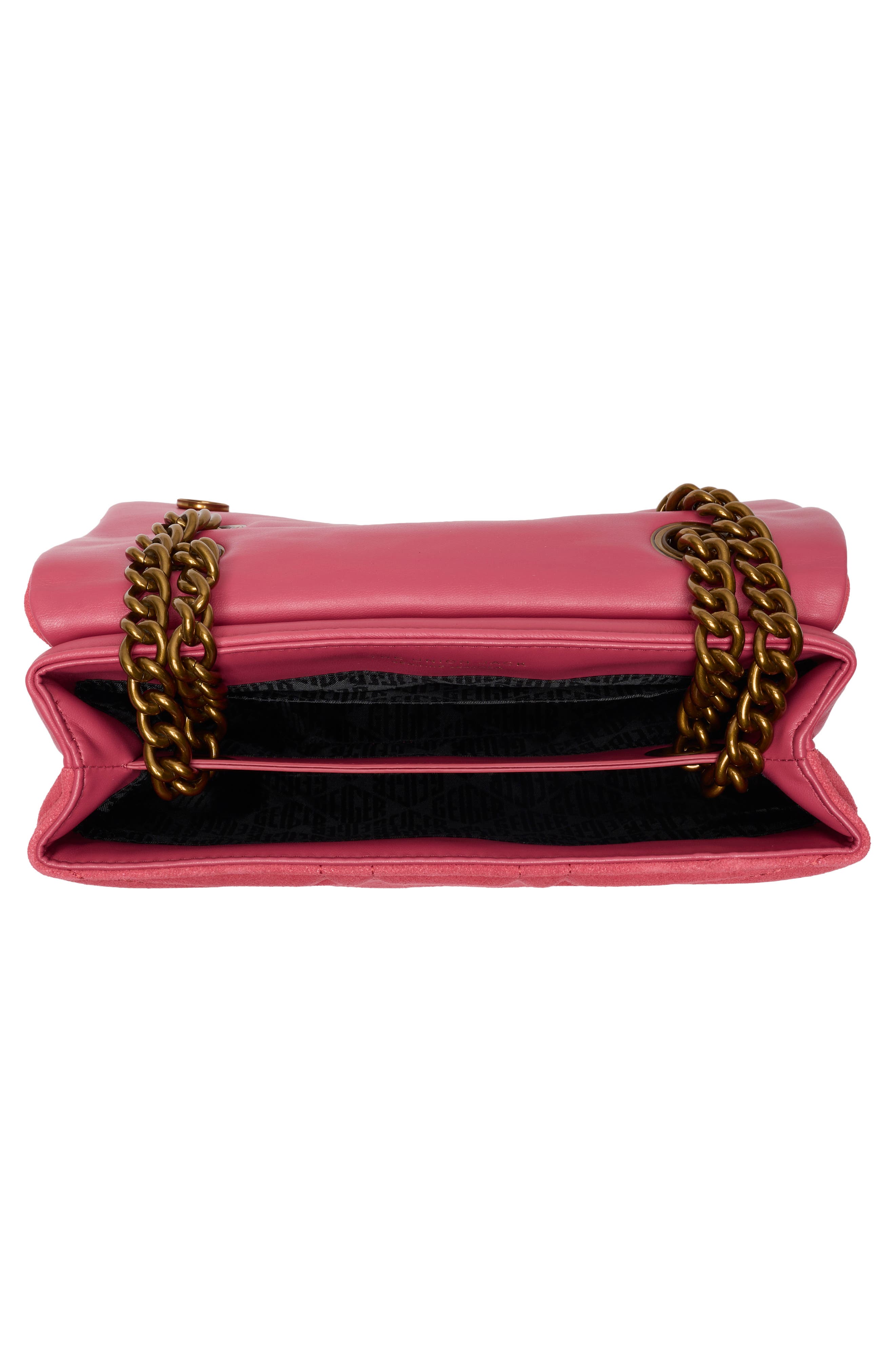 Union Jack Leather Shoulder Bag, Alternate, color, OPEN PINK