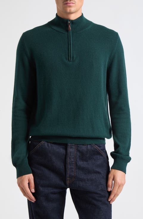 Army Unito Cashmere Quarter Zip Sweater