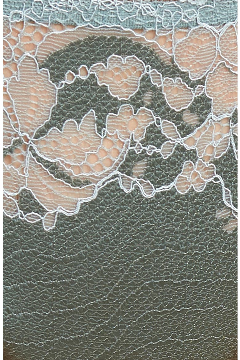 'Lace Affair' Bikini, Alternate, color, BALSAM GREEN/ SLATE
