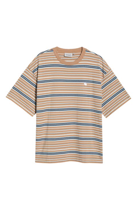 Zane Stripe Cotton T-Shirt
