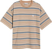 Carhartt Work In Progress Zane Stripe Cotton T-Shirt