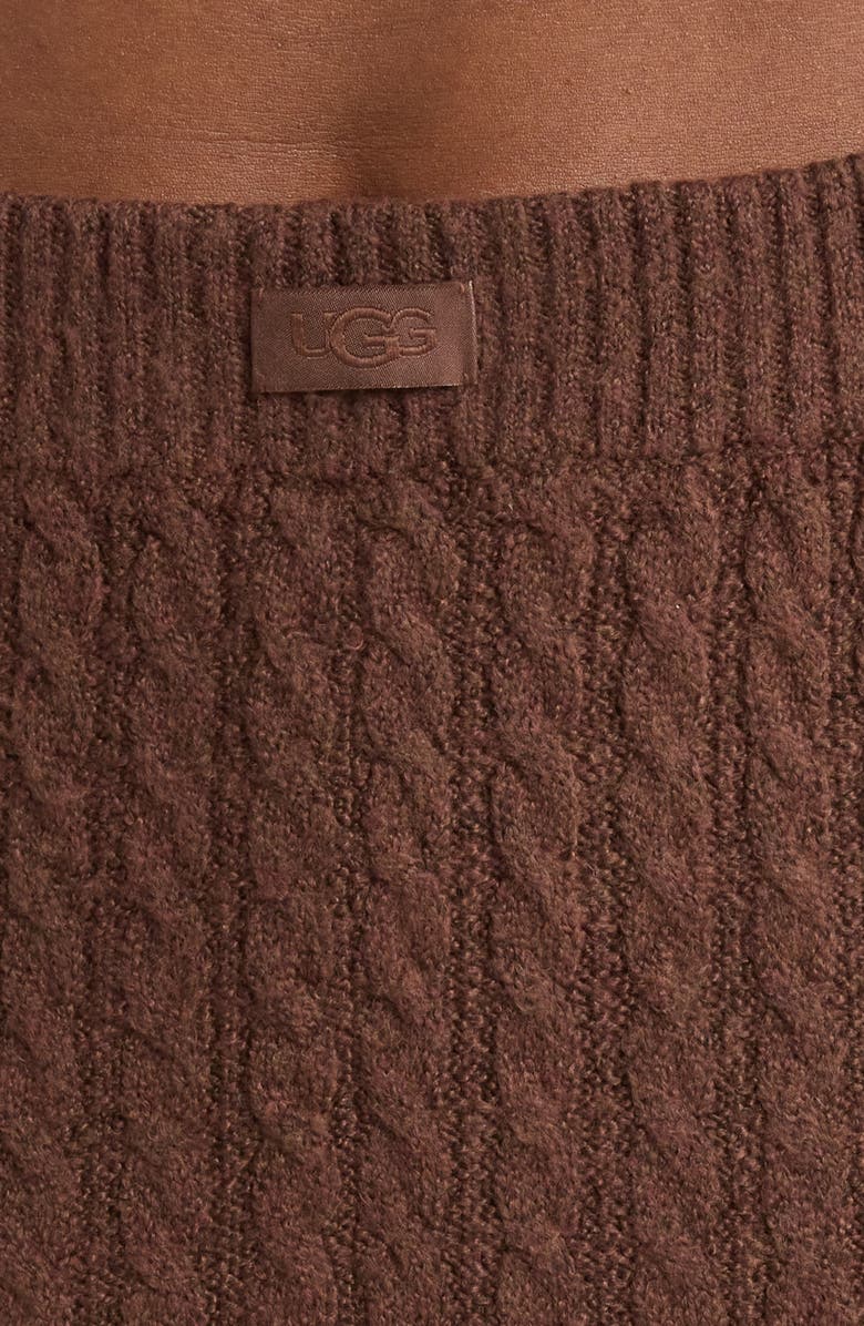 UGG<sup>®</sup> Lorelai Cable Joggers, Alternate, color, Cola