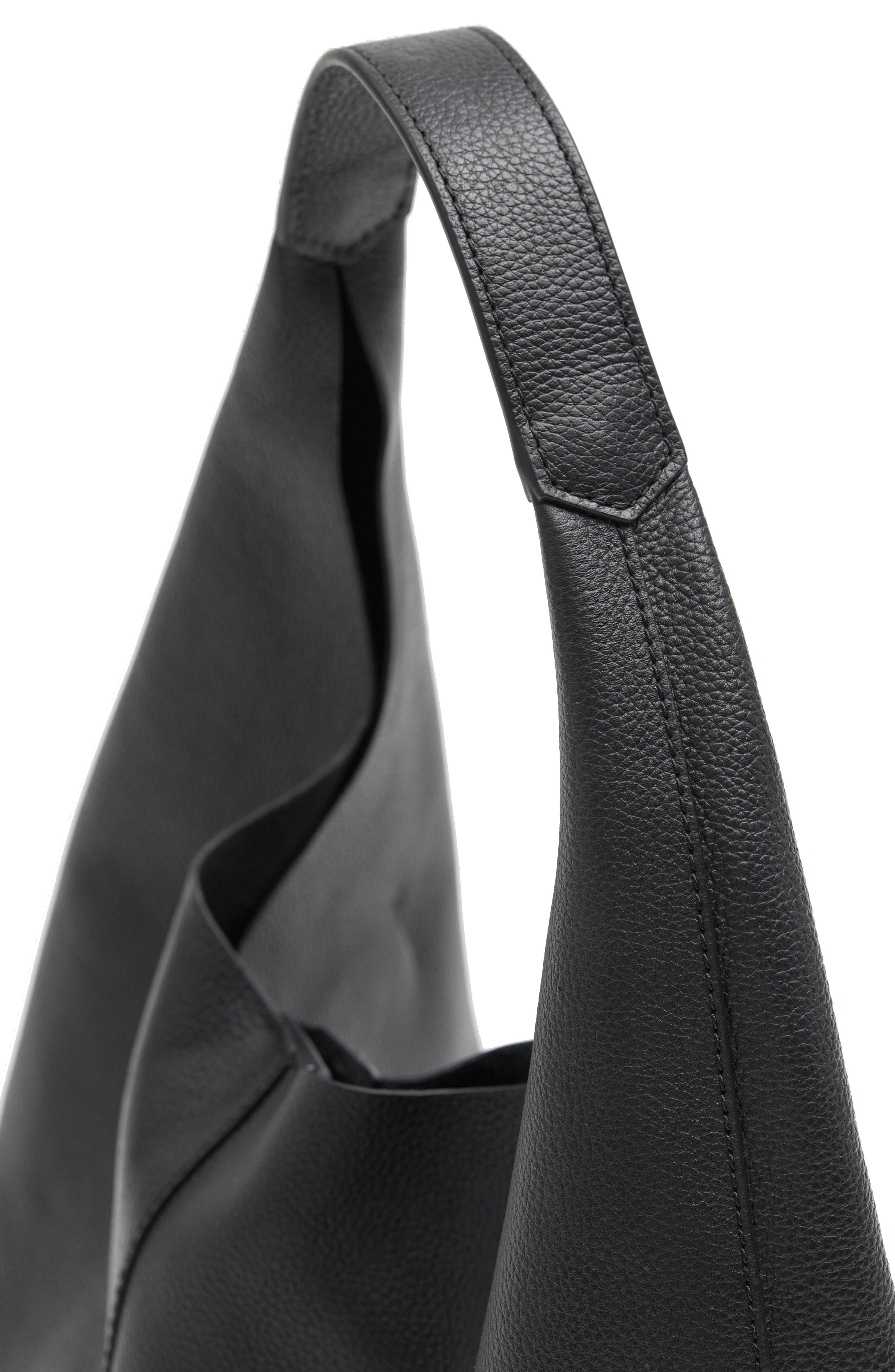 & Other Stories Leather Shoulder Bag, Alternate, color, 