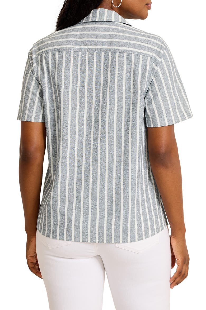 Chambray Stripe Utility Shirt, Alternate, color, INDIGO