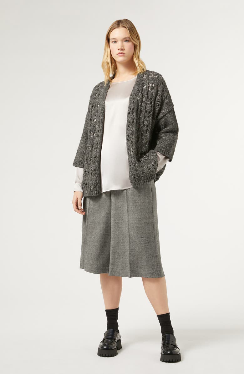 Marina Rinaldi Ottelia Silk Satin Top, Alternate, color,