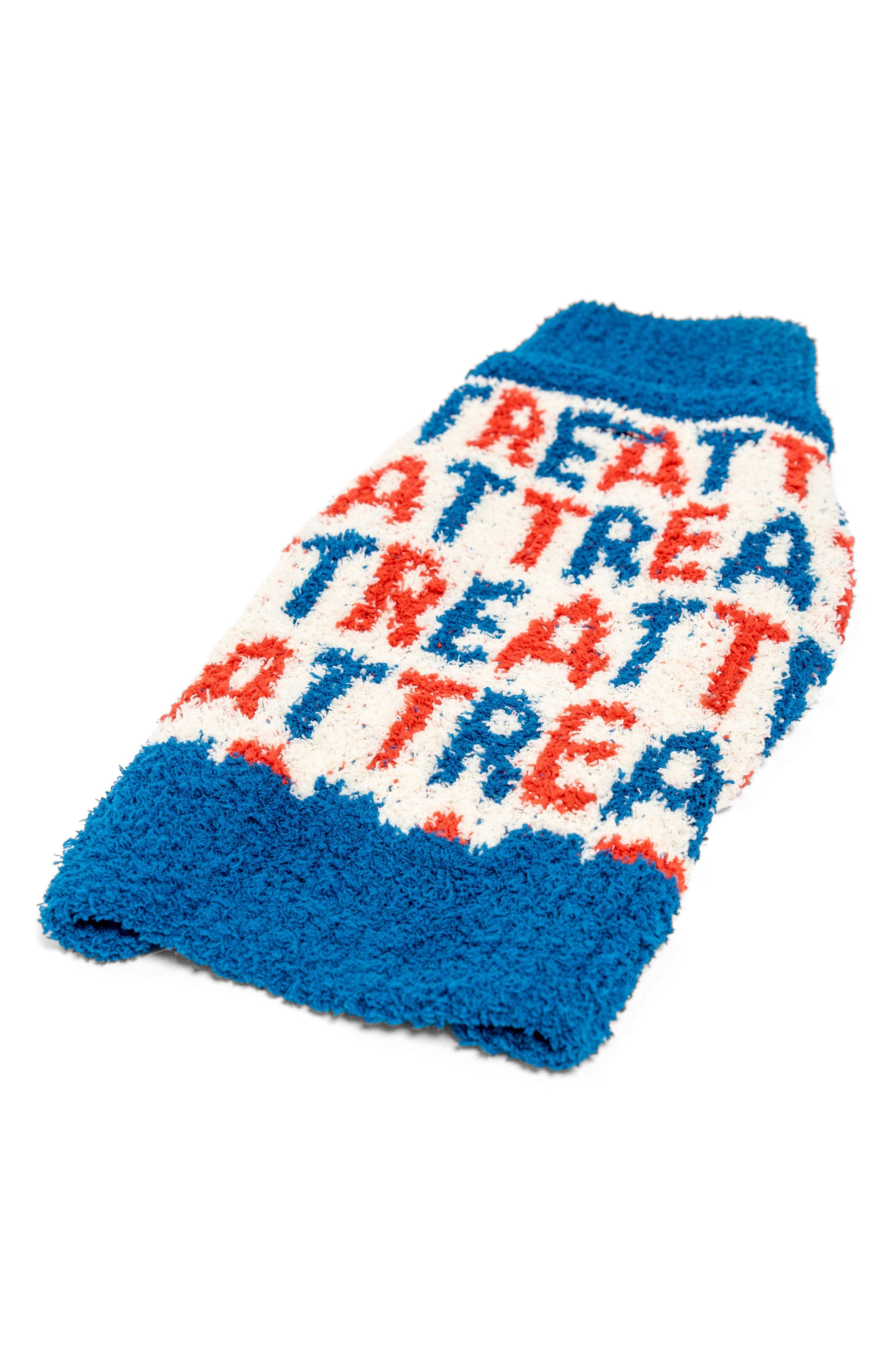 the furryfolks Treat Turtleneck Pet Sweater in Blue 