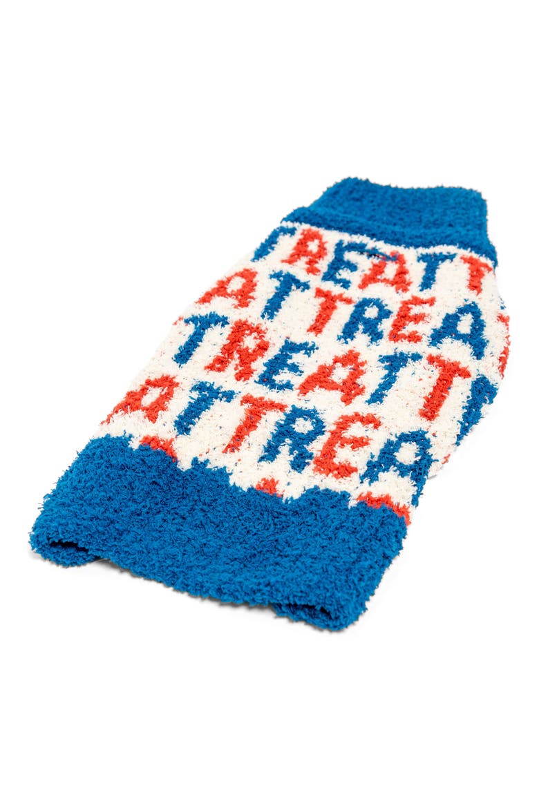 Treat Turtleneck Pet Sweater, Main, color, BLUE