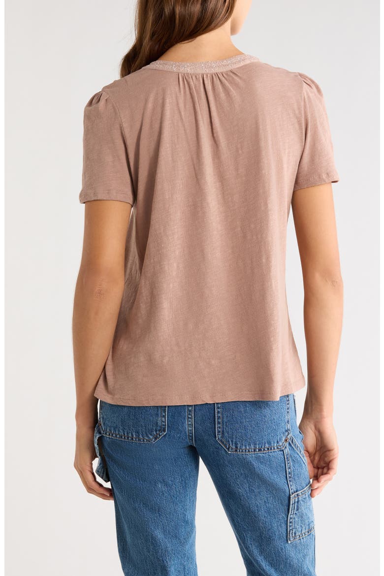 Embroidered Peasant Top, Alternate, color, ADOBE ROSE