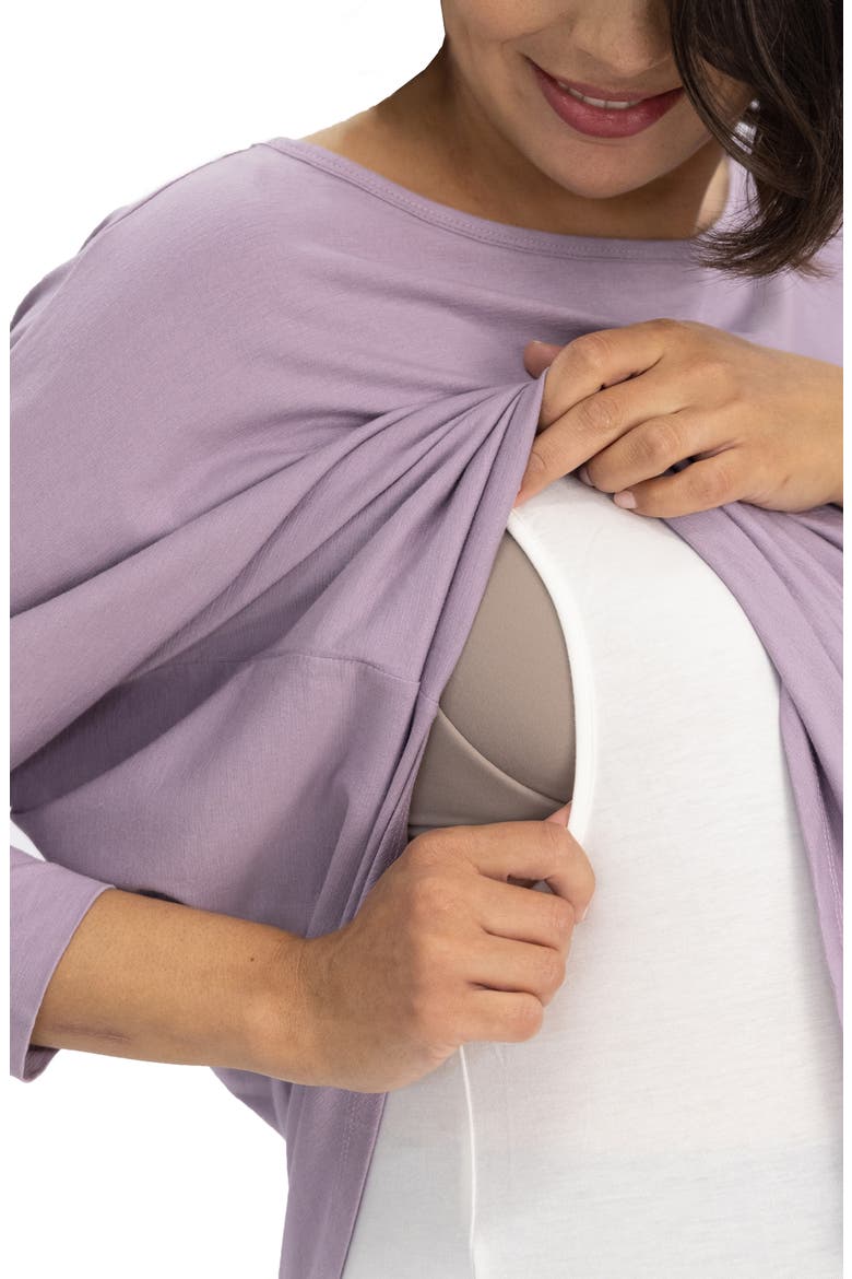 Loose Fit Maternity T-Shirt, Alternate, color, PURPLE