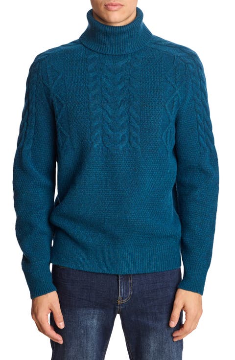 Cable Stitch Turtleneck Sweater